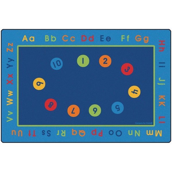 Carpets For Kids 8 ft. 4 in. x 13 ft. 4 in. Rectangle Basic Concepts Literacy Rug 8534